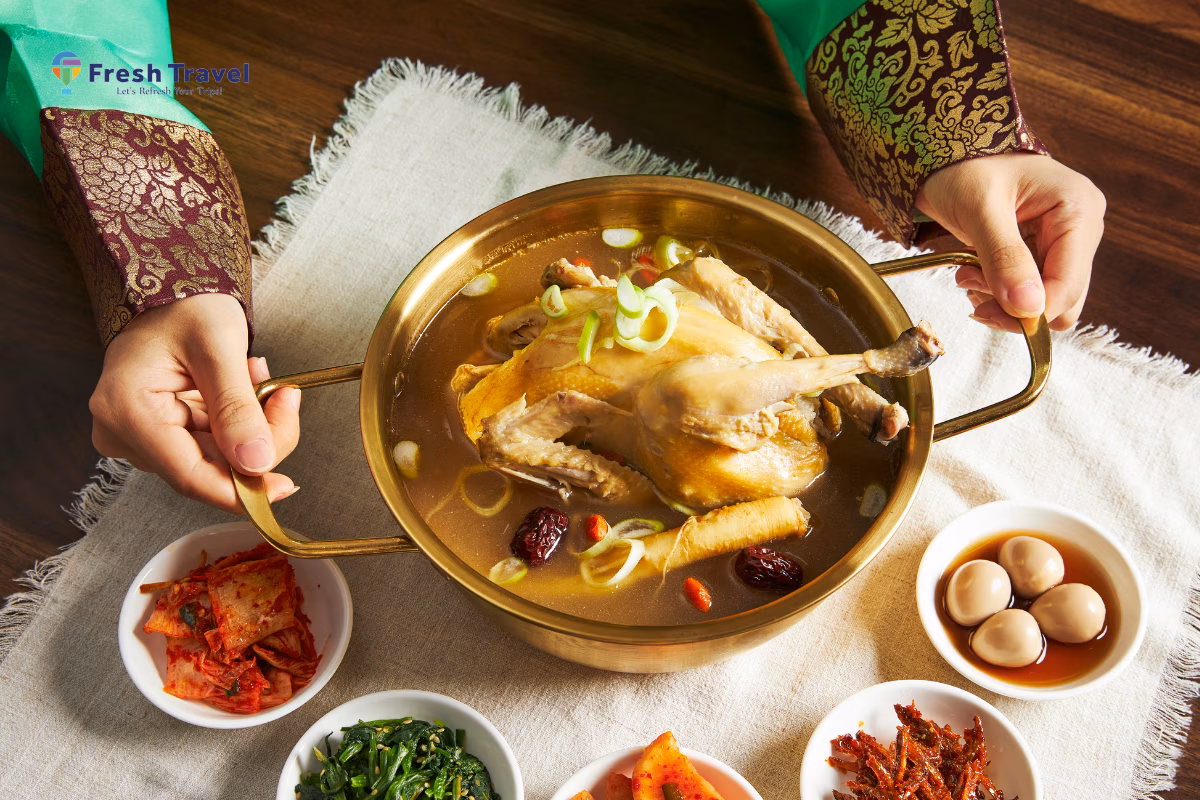 Du lịch mùa đông Hàn Quốc, thưởng thức mỹ vị nhân gian Samgyetang Gà tần sâm