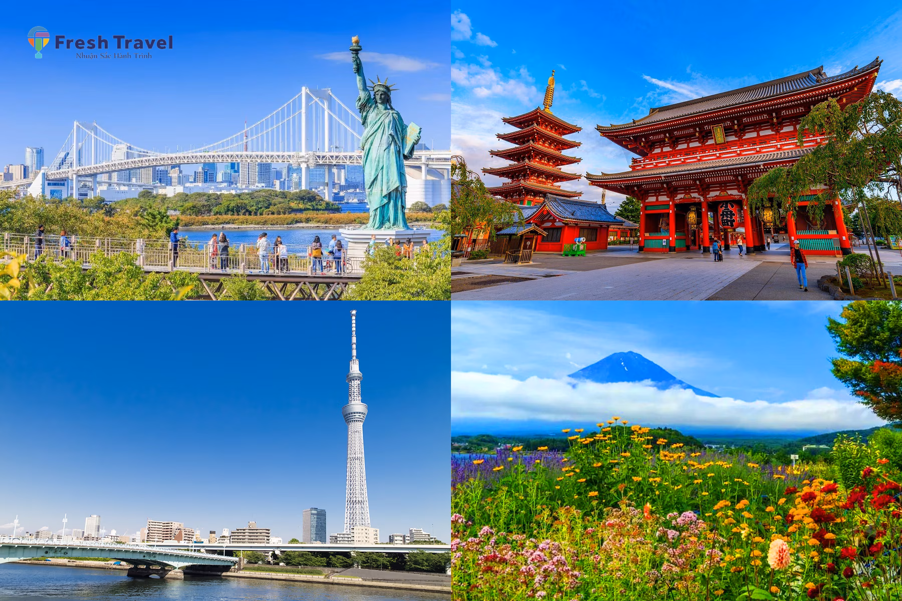 Tour NHẬT BẢN | CUNG ĐƯỜNG VÀNG TOKYO - NÚI PHÚ SĨ - NAGOYA - KYOTO - OSAKA